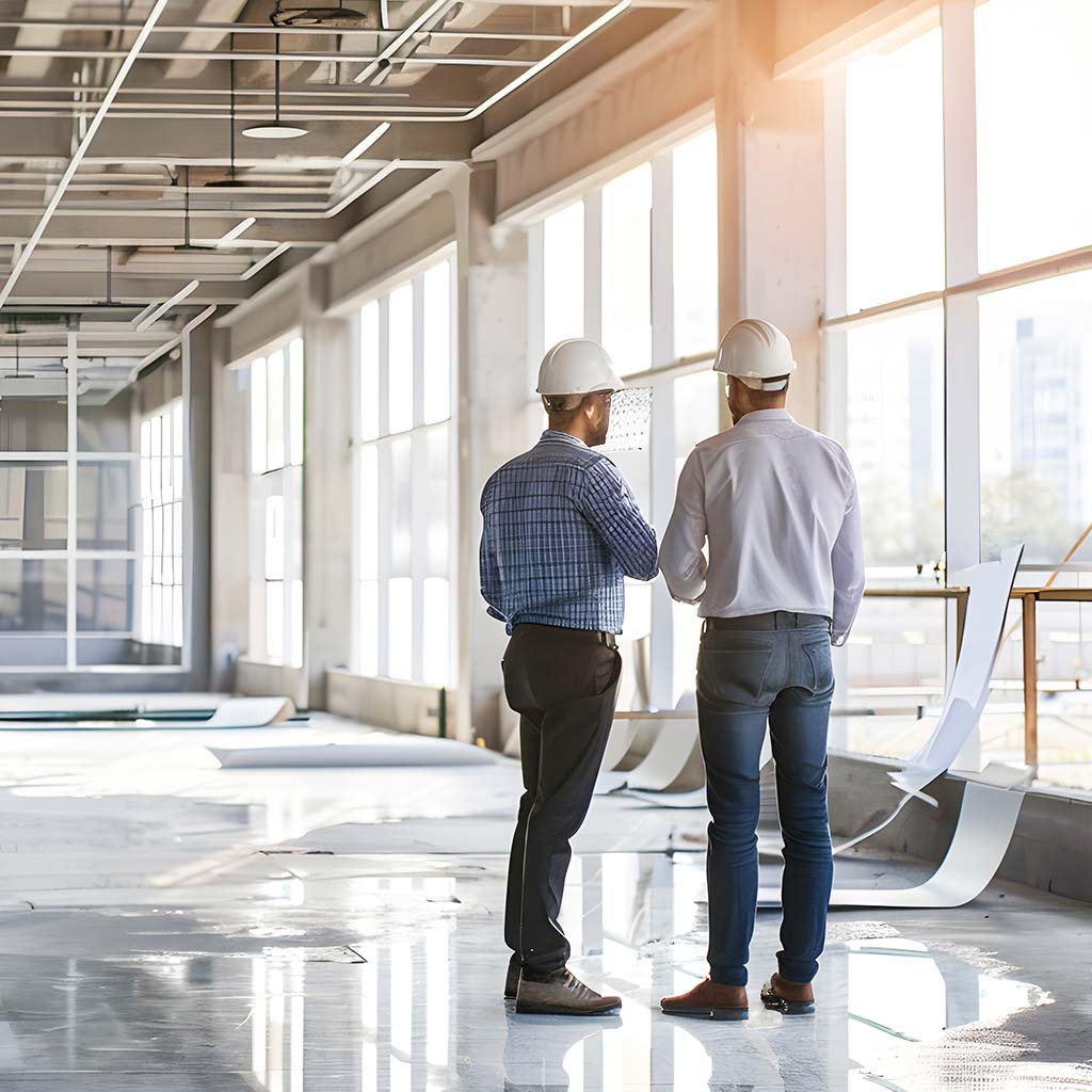 installation techs planning design of control room facility