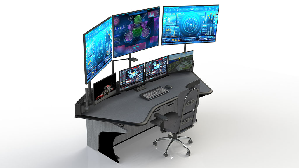 single operator NOC Furniture for Control Rooms
