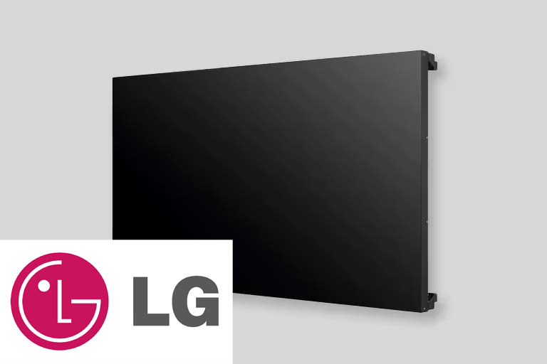 control room monitor wall with LG logo